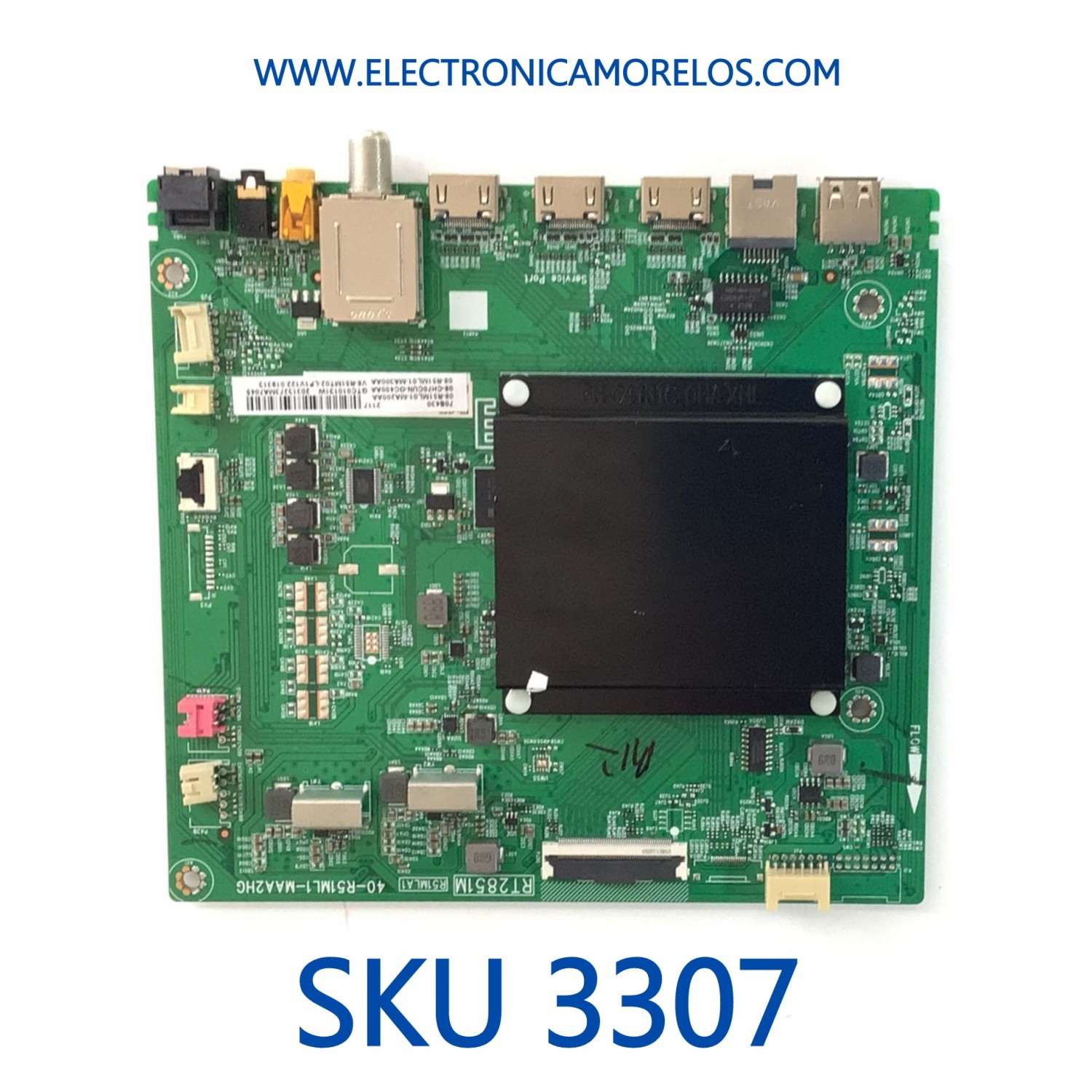 MAIN PARA TV TCL 4K·UHD·HDR ((ANDROID TV)) / NUMERO DE PARTE 08-CH70CUN-OC400AA / 40-R51ML1-MAA2HG / RT2851M / 08-R51ML01-MA300AA / 08-R51ML01-MA200AA / V8-R51MT02-LF1V122.019313 / PANEL LVU700NDML / DISPLAY CV700U2-T01 REV:02 / MODELO 70S430